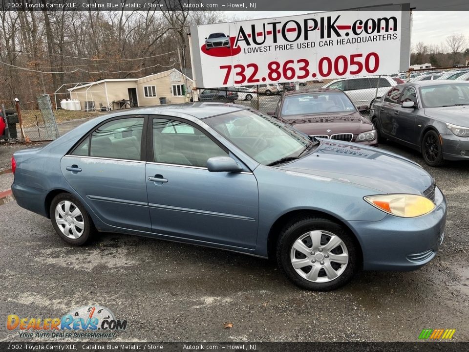 2002 Toyota Camry XLE Catalina Blue Metallic / Stone Photo #1