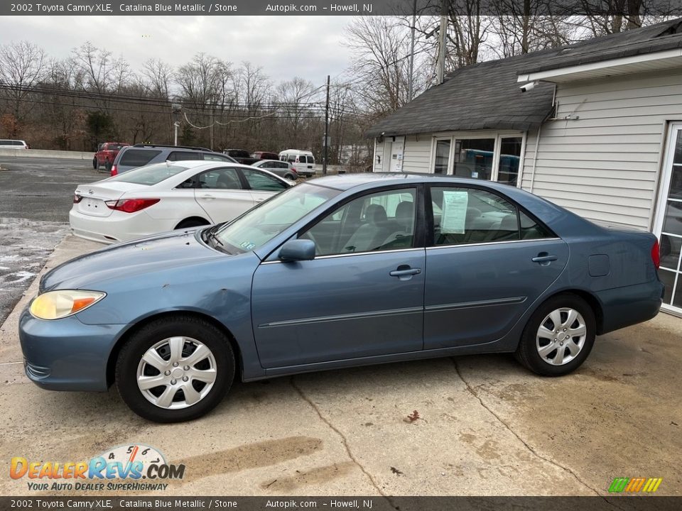 2002 Toyota Camry XLE Catalina Blue Metallic / Stone Photo #3