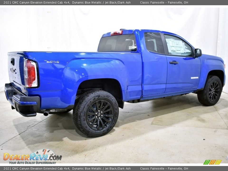 2021 GMC Canyon Elevation Extended Cab 4x4 Dynamic Blue Metallic / Jet Black/Dark Ash Photo #2