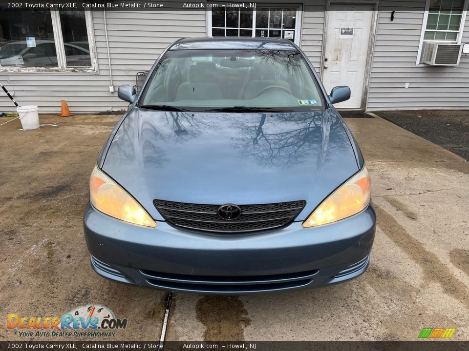 2002 Toyota Camry XLE Catalina Blue Metallic / Stone Photo #11