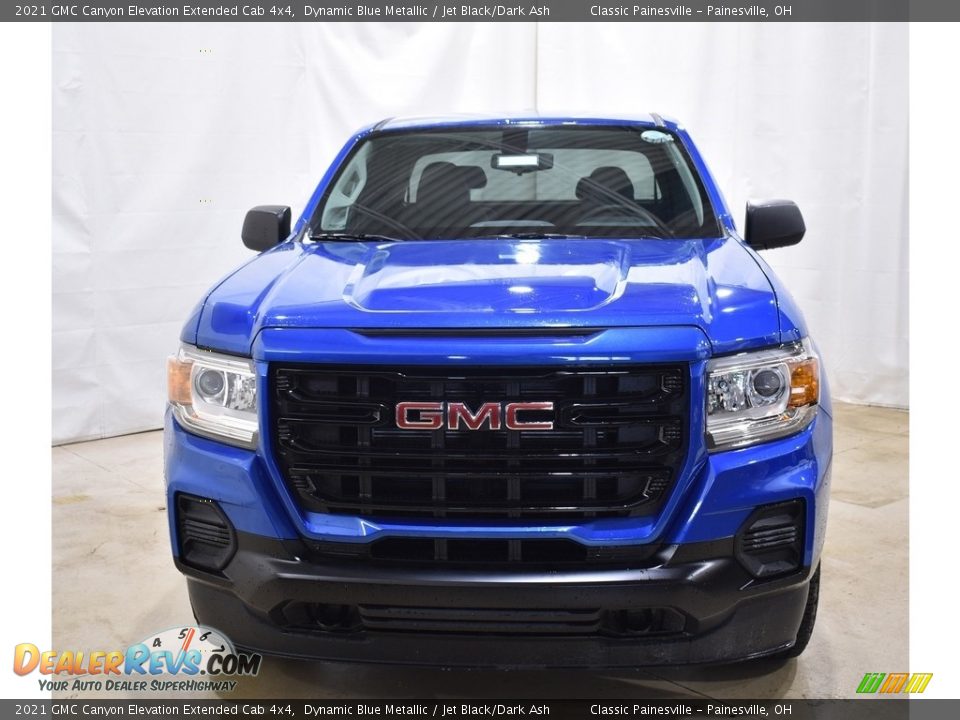 2021 GMC Canyon Elevation Extended Cab 4x4 Dynamic Blue Metallic / Jet Black/Dark Ash Photo #4