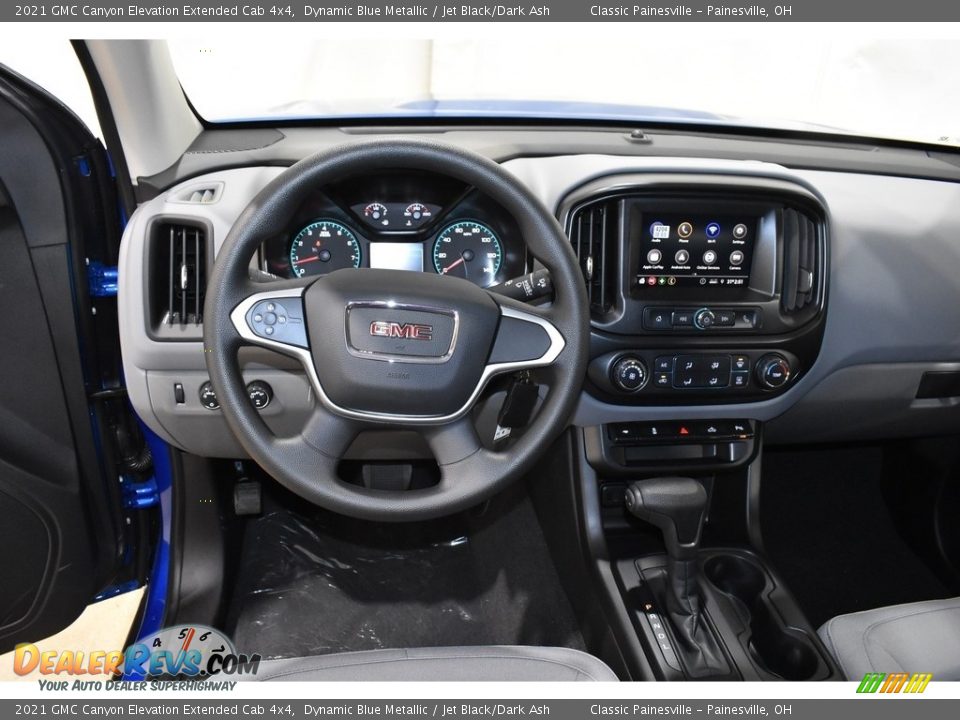 2021 GMC Canyon Elevation Extended Cab 4x4 Dynamic Blue Metallic / Jet Black/Dark Ash Photo #9