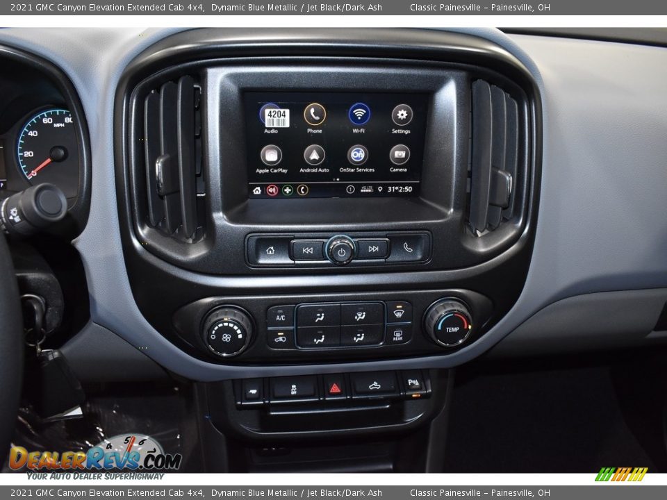 2021 GMC Canyon Elevation Extended Cab 4x4 Dynamic Blue Metallic / Jet Black/Dark Ash Photo #10