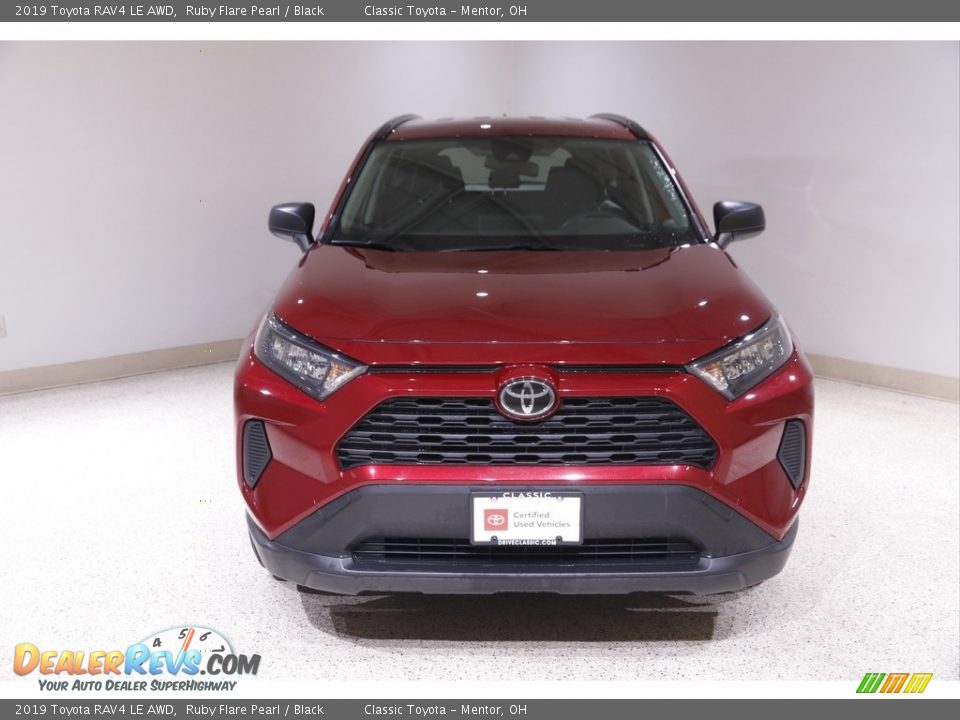 2019 Toyota RAV4 LE AWD Ruby Flare Pearl / Black Photo #2