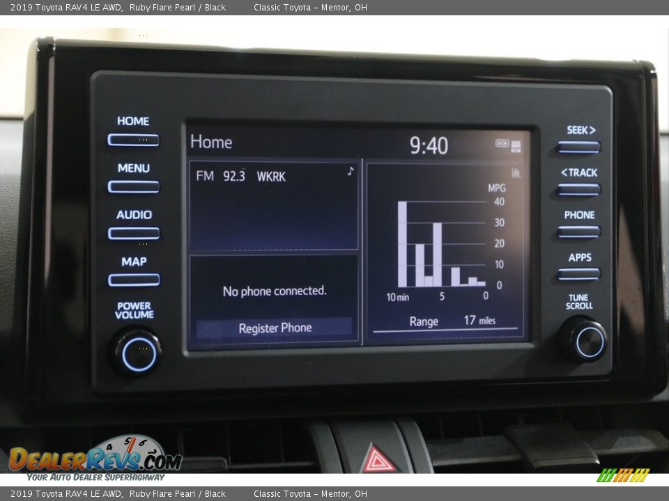 2019 Toyota RAV4 LE AWD Ruby Flare Pearl / Black Photo #10