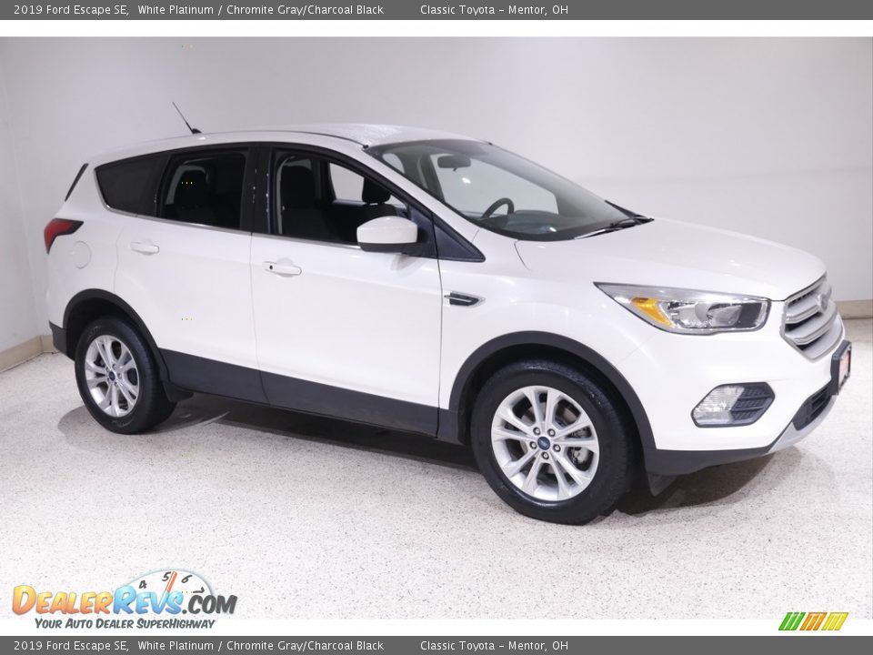 2019 Ford Escape SE White Platinum / Chromite Gray/Charcoal Black Photo #1