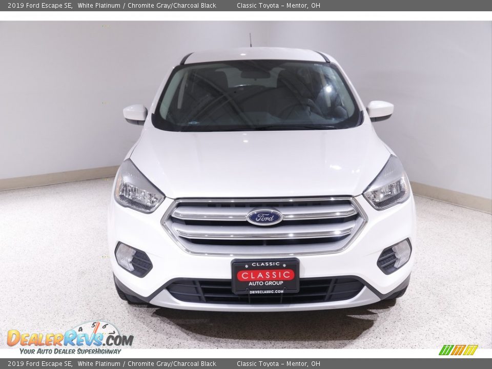 2019 Ford Escape SE White Platinum / Chromite Gray/Charcoal Black Photo #2