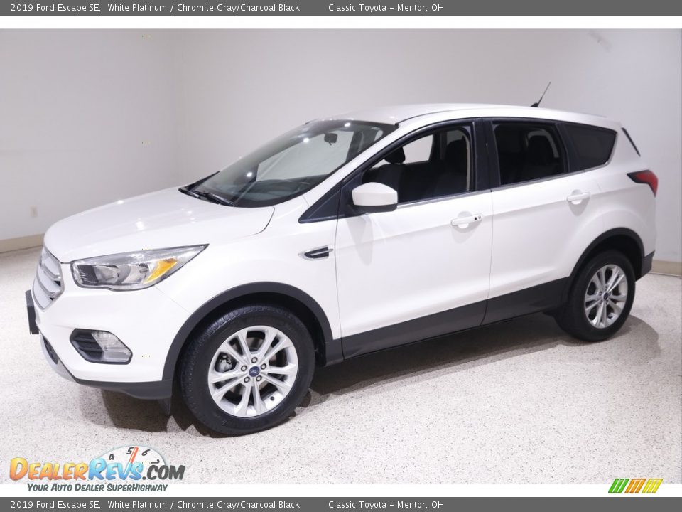 2019 Ford Escape SE White Platinum / Chromite Gray/Charcoal Black Photo #3