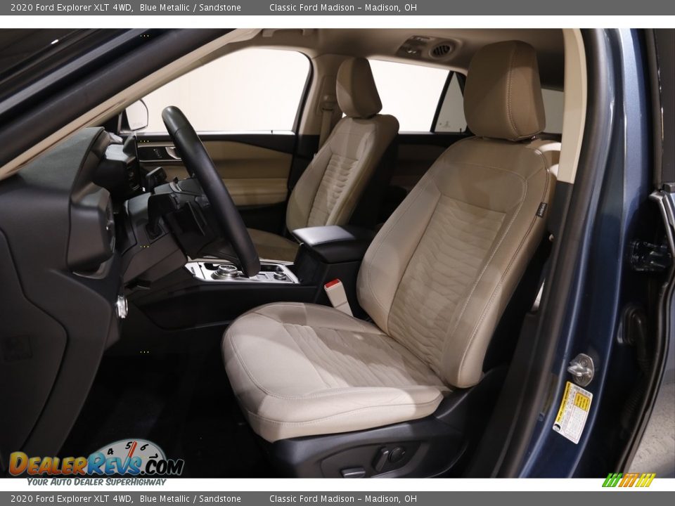 2020 Ford Explorer XLT 4WD Blue Metallic / Sandstone Photo #5