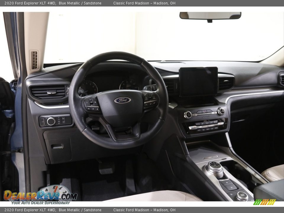 2020 Ford Explorer XLT 4WD Blue Metallic / Sandstone Photo #6