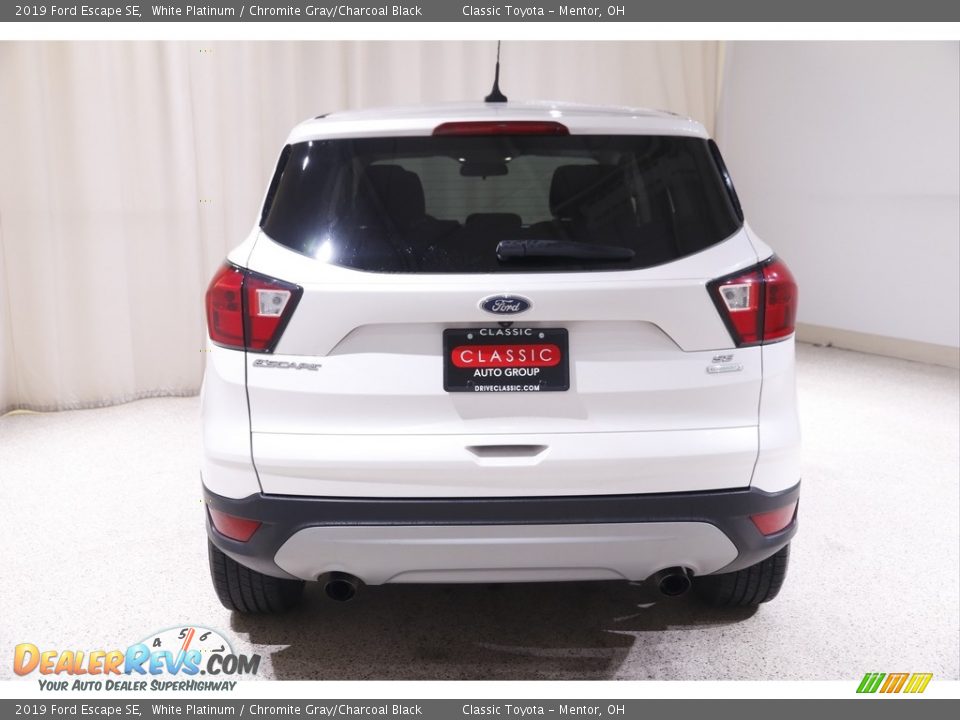 2019 Ford Escape SE White Platinum / Chromite Gray/Charcoal Black Photo #17