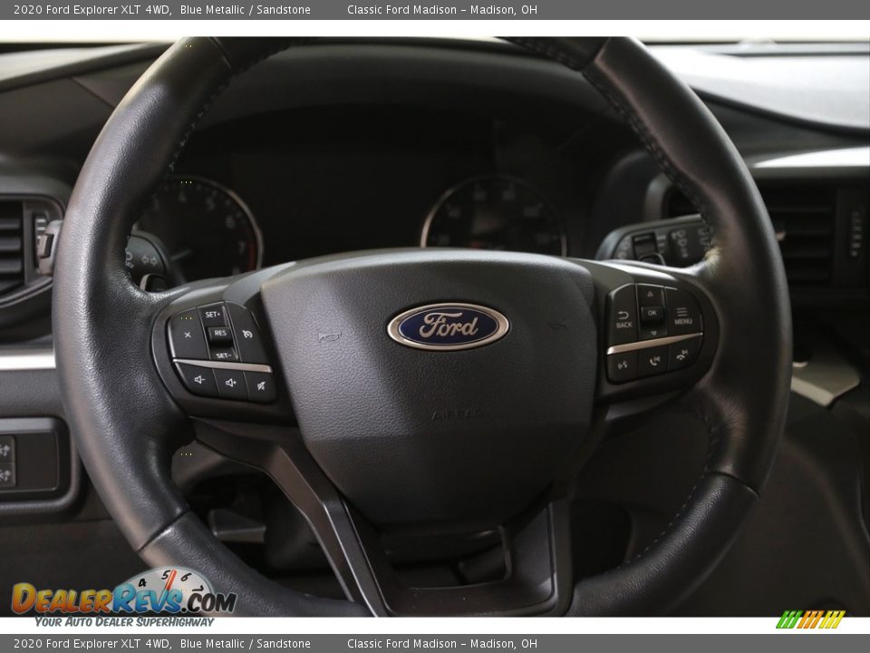 2020 Ford Explorer XLT 4WD Blue Metallic / Sandstone Photo #7