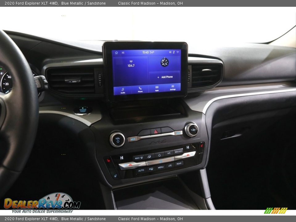 2020 Ford Explorer XLT 4WD Blue Metallic / Sandstone Photo #9