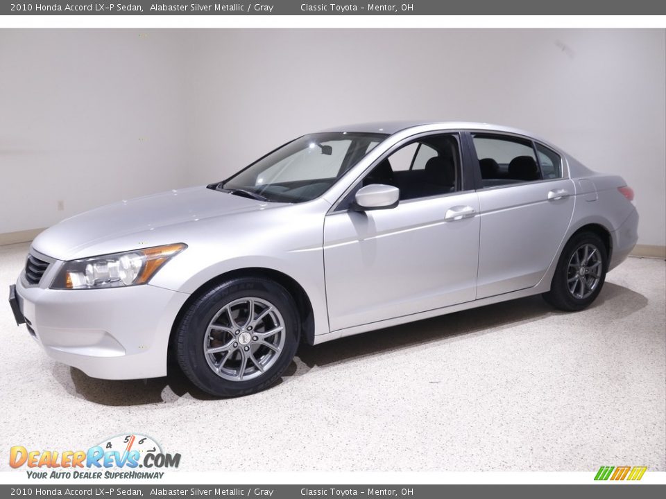 2010 Honda Accord LX-P Sedan Alabaster Silver Metallic / Gray Photo #3
