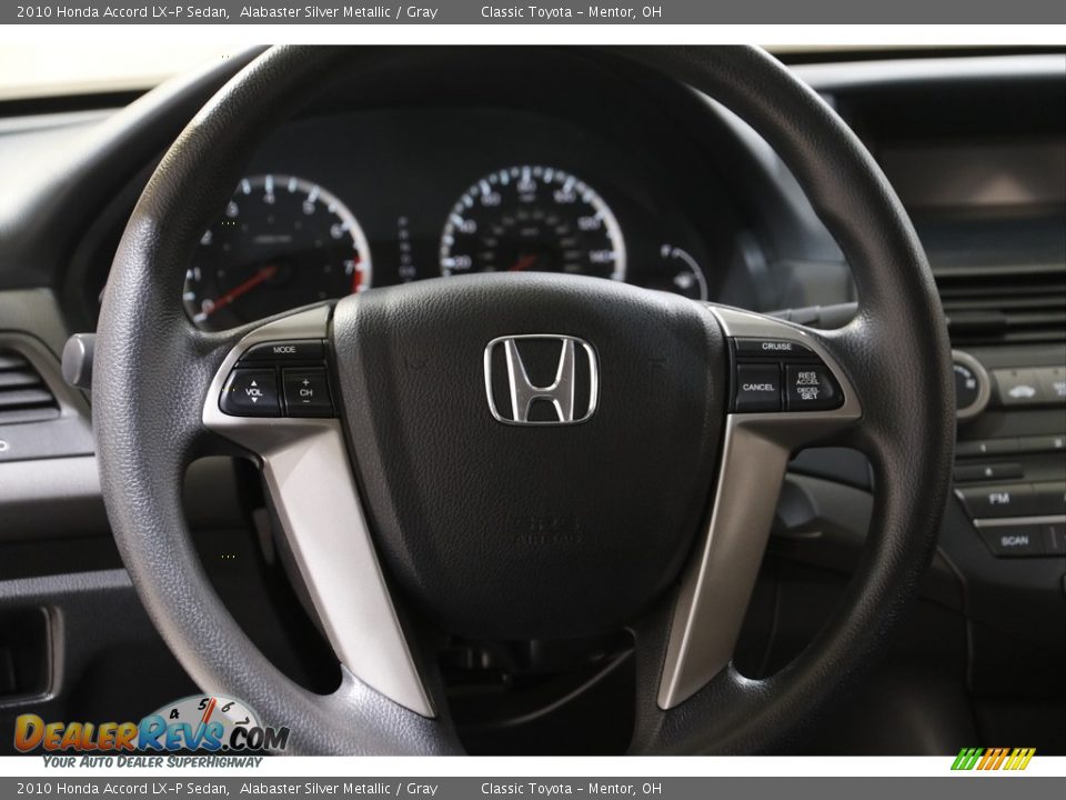 2010 Honda Accord LX-P Sedan Alabaster Silver Metallic / Gray Photo #7