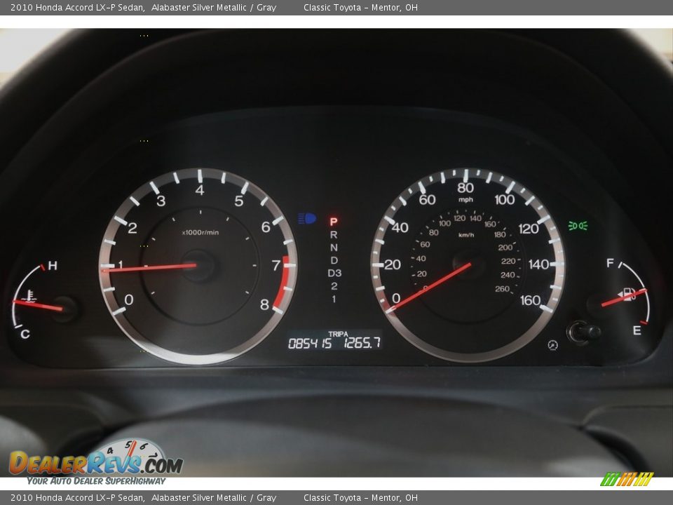 2010 Honda Accord LX-P Sedan Alabaster Silver Metallic / Gray Photo #8