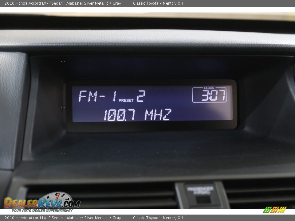 2010 Honda Accord LX-P Sedan Alabaster Silver Metallic / Gray Photo #10