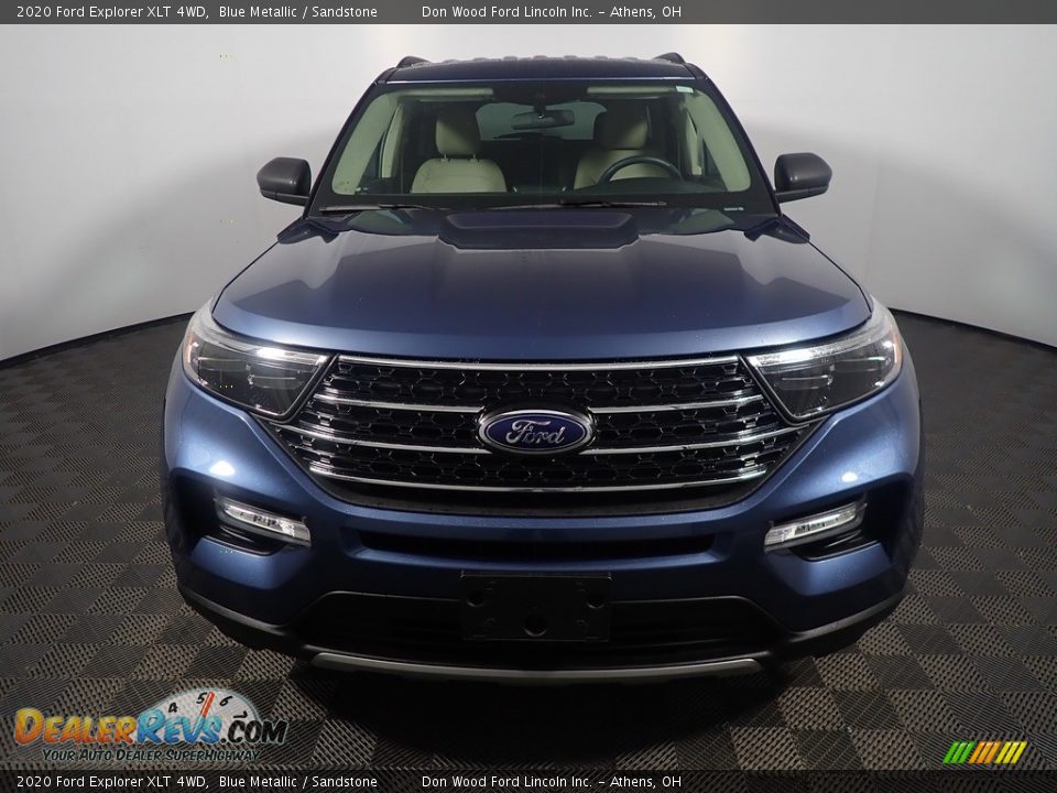 2020 Ford Explorer XLT 4WD Blue Metallic / Sandstone Photo #5