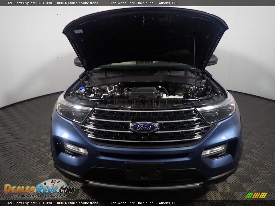 2020 Ford Explorer XLT 4WD Blue Metallic / Sandstone Photo #6