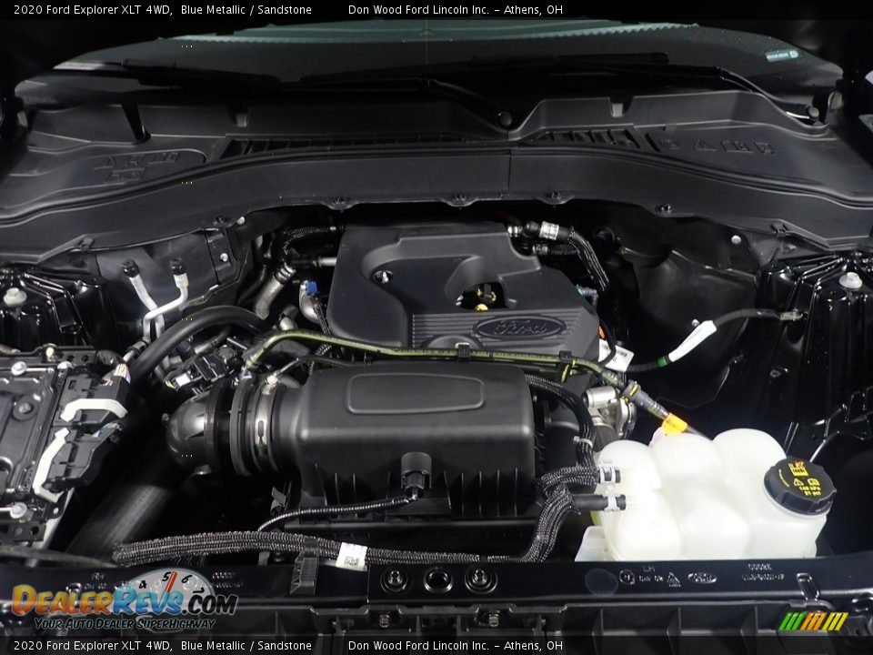 2020 Ford Explorer XLT 4WD Blue Metallic / Sandstone Photo #7