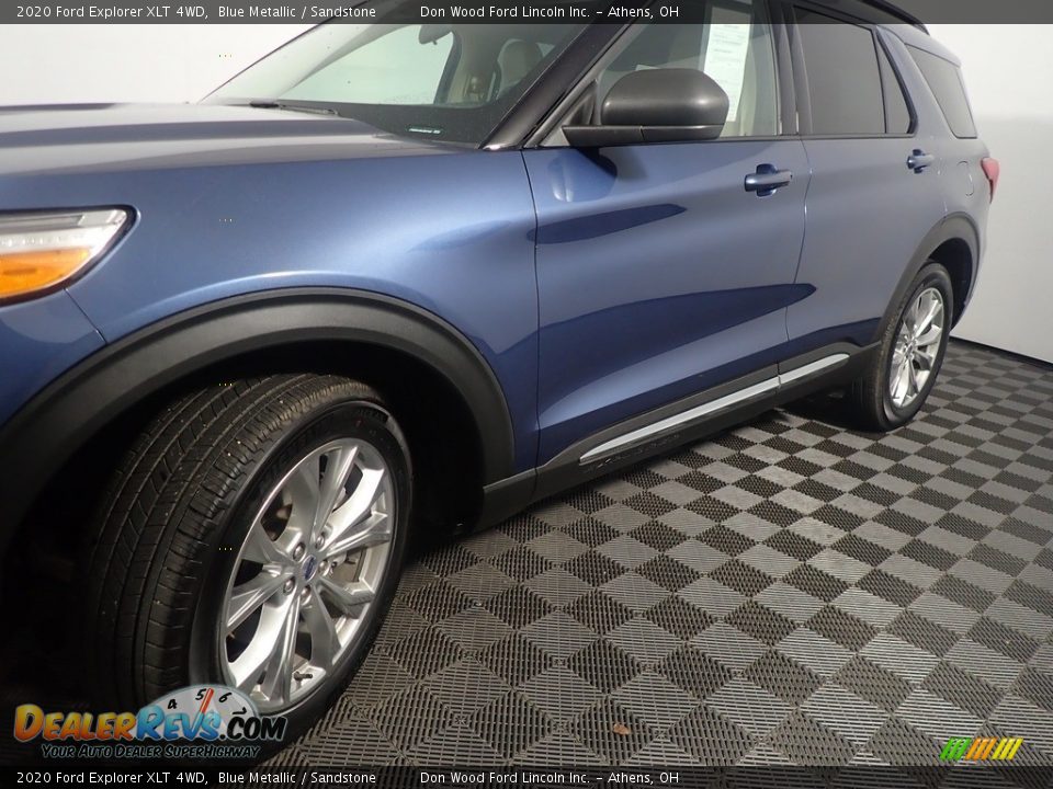 2020 Ford Explorer XLT 4WD Blue Metallic / Sandstone Photo #10