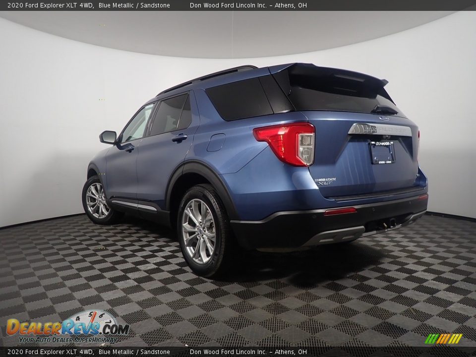 2020 Ford Explorer XLT 4WD Blue Metallic / Sandstone Photo #11