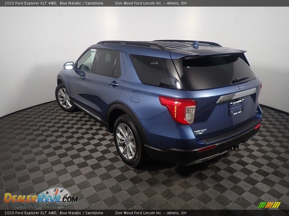 2020 Ford Explorer XLT 4WD Blue Metallic / Sandstone Photo #12