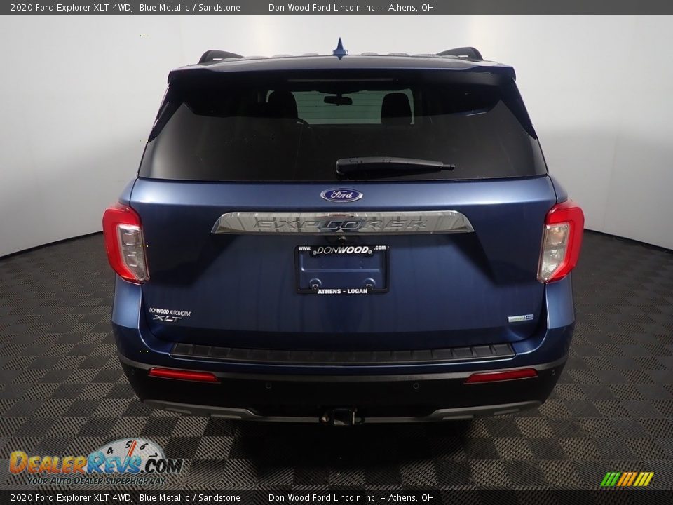2020 Ford Explorer XLT 4WD Blue Metallic / Sandstone Photo #13