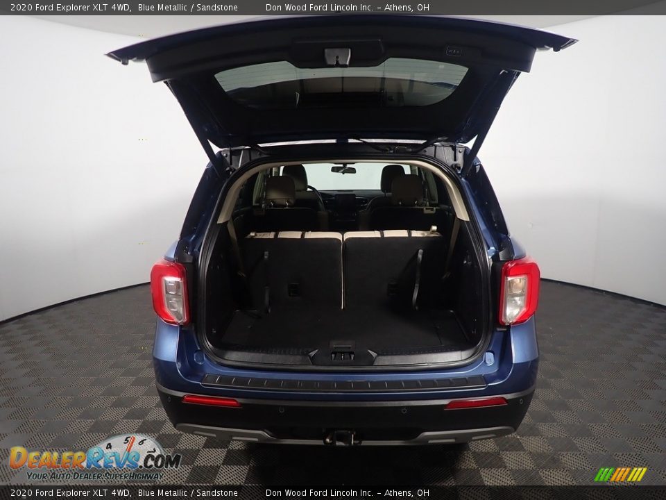 2020 Ford Explorer XLT 4WD Blue Metallic / Sandstone Photo #14