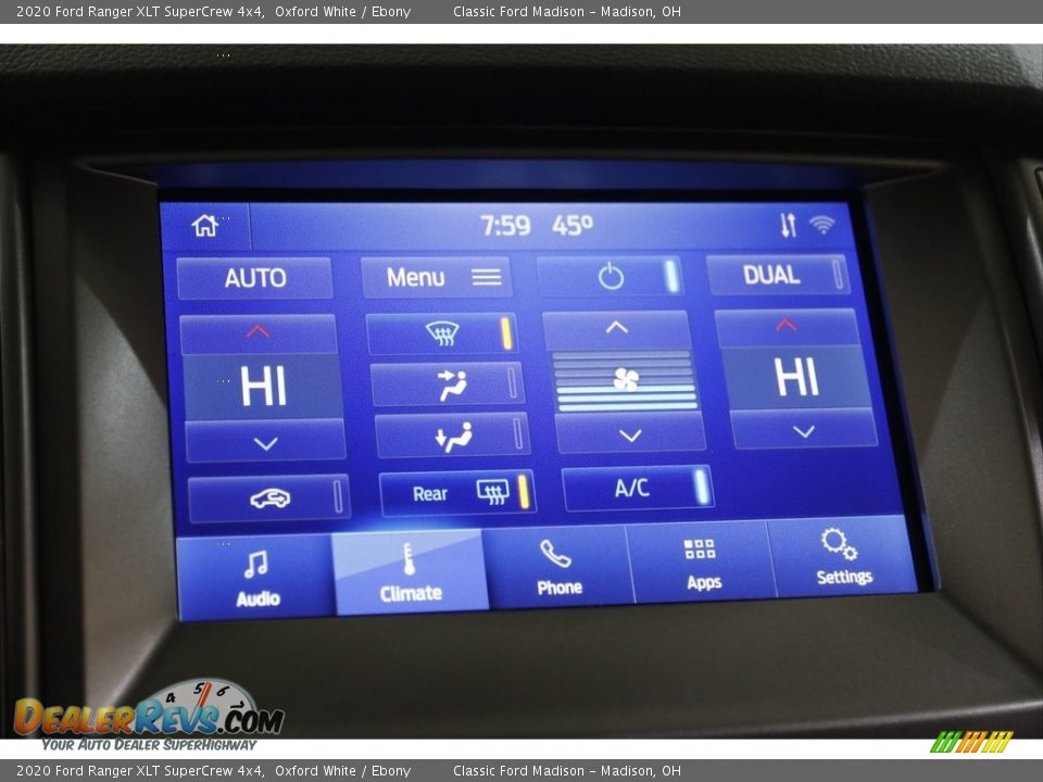2020 Ford Ranger XLT SuperCrew 4x4 Oxford White / Ebony Photo #11