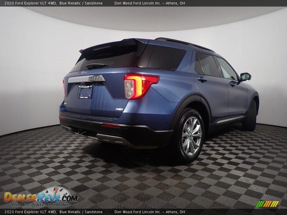 2020 Ford Explorer XLT 4WD Blue Metallic / Sandstone Photo #17