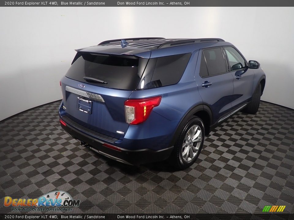 2020 Ford Explorer XLT 4WD Blue Metallic / Sandstone Photo #18