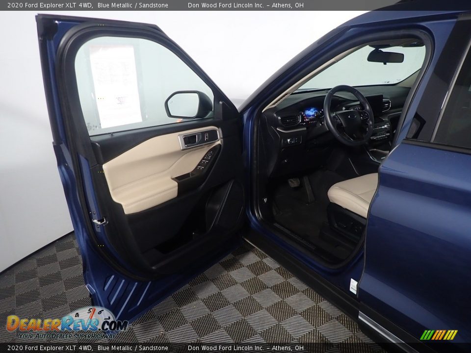 2020 Ford Explorer XLT 4WD Blue Metallic / Sandstone Photo #22