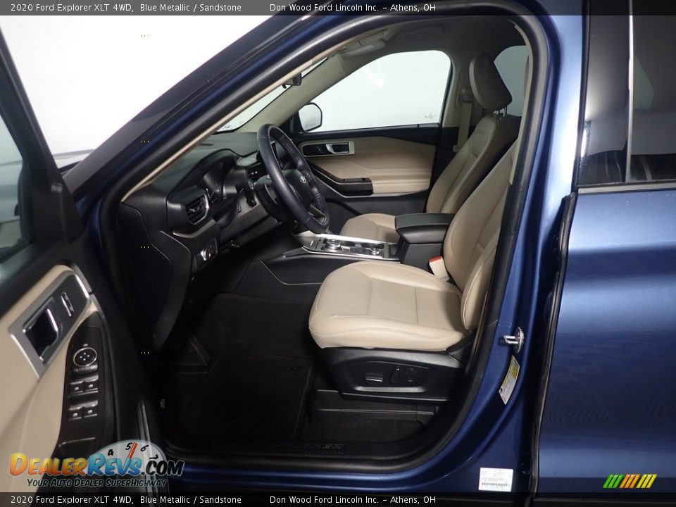 2020 Ford Explorer XLT 4WD Blue Metallic / Sandstone Photo #24
