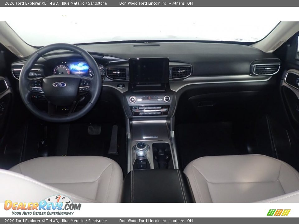 2020 Ford Explorer XLT 4WD Blue Metallic / Sandstone Photo #26