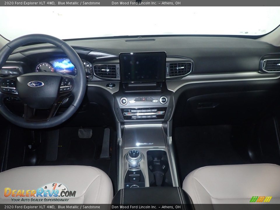 2020 Ford Explorer XLT 4WD Blue Metallic / Sandstone Photo #27