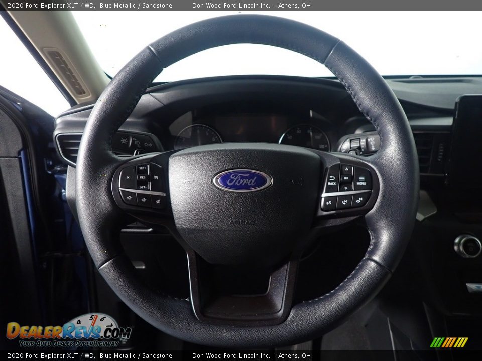 2020 Ford Explorer XLT 4WD Blue Metallic / Sandstone Photo #29