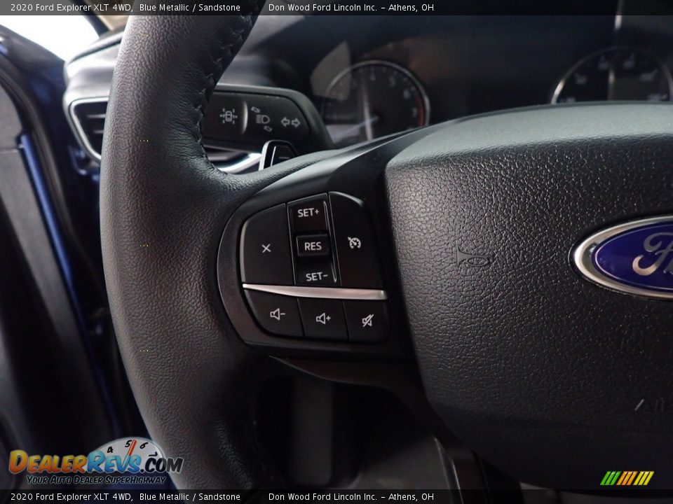 2020 Ford Explorer XLT 4WD Blue Metallic / Sandstone Photo #31