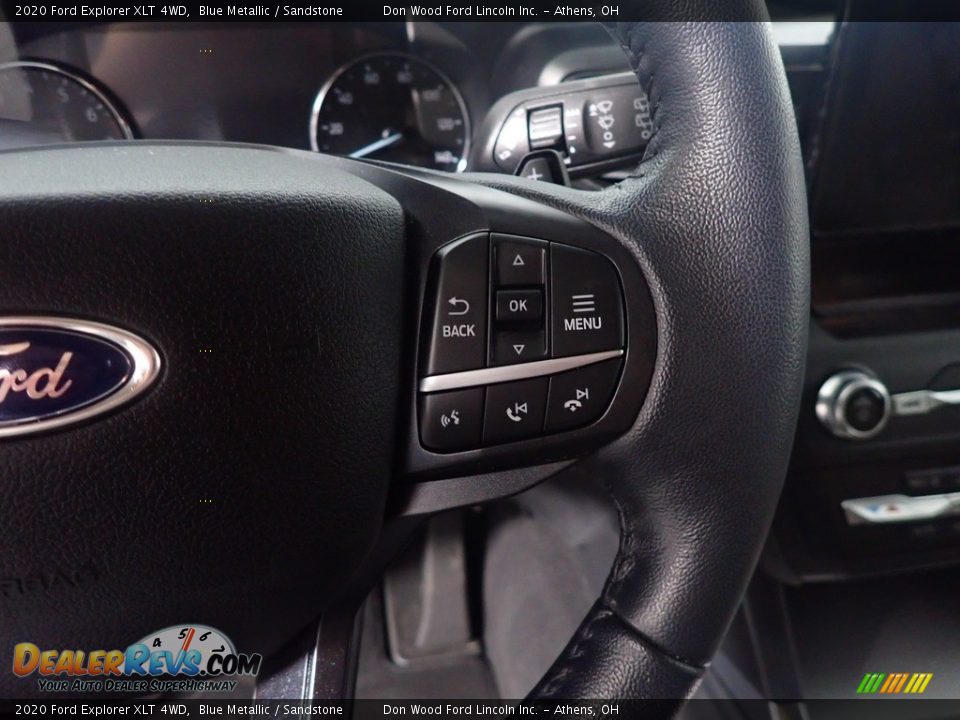 2020 Ford Explorer XLT 4WD Blue Metallic / Sandstone Photo #32