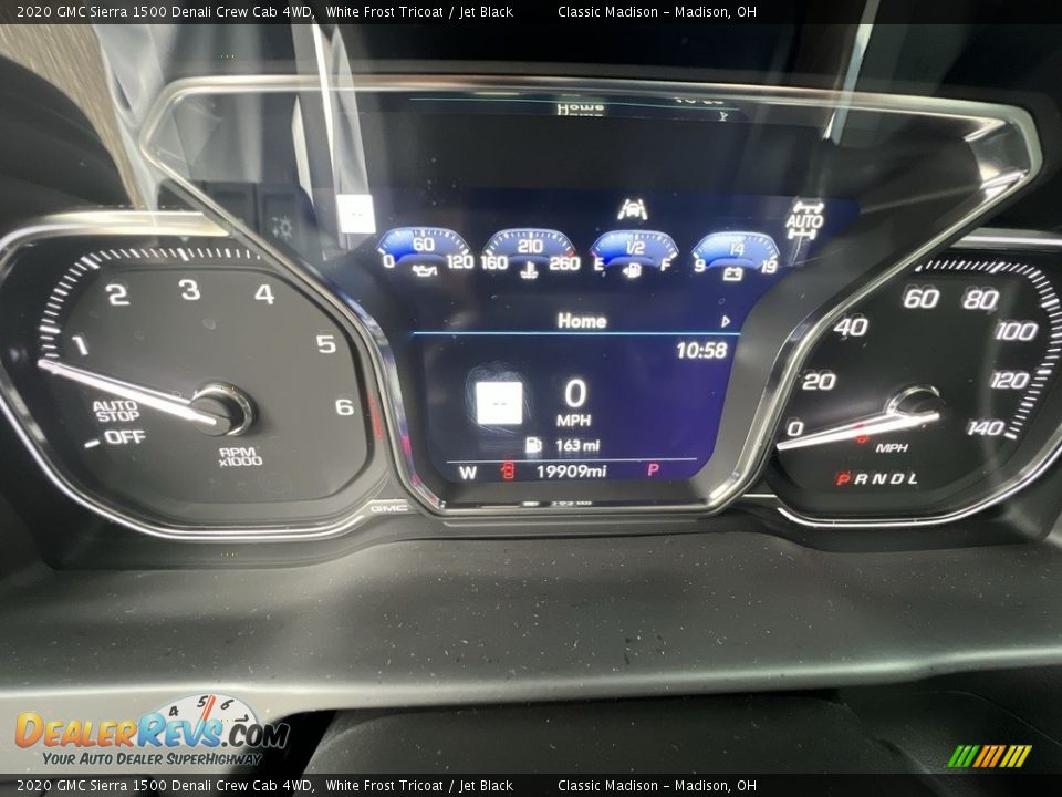 2020 GMC Sierra 1500 Denali Crew Cab 4WD White Frost Tricoat / Jet Black Photo #10