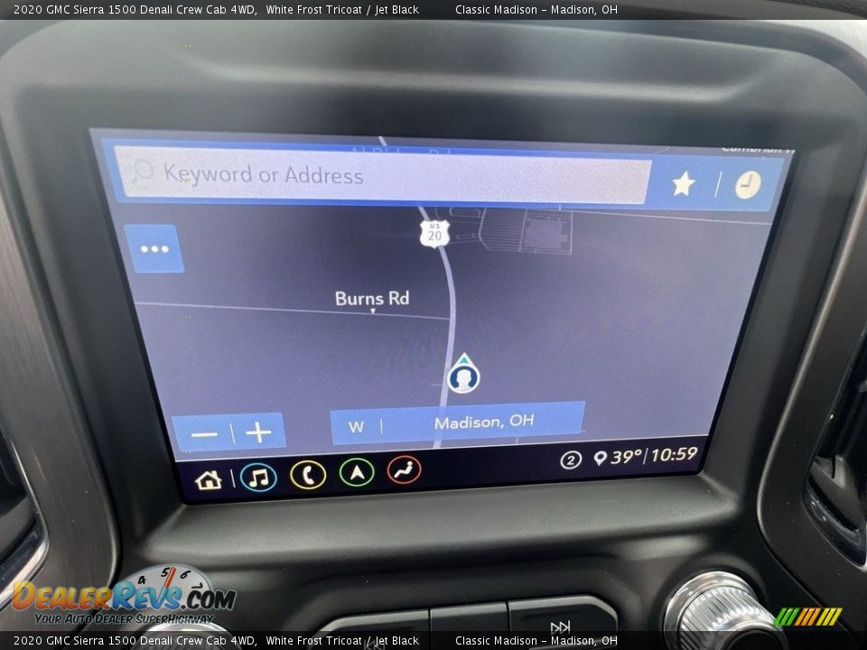 2020 GMC Sierra 1500 Denali Crew Cab 4WD White Frost Tricoat / Jet Black Photo #13