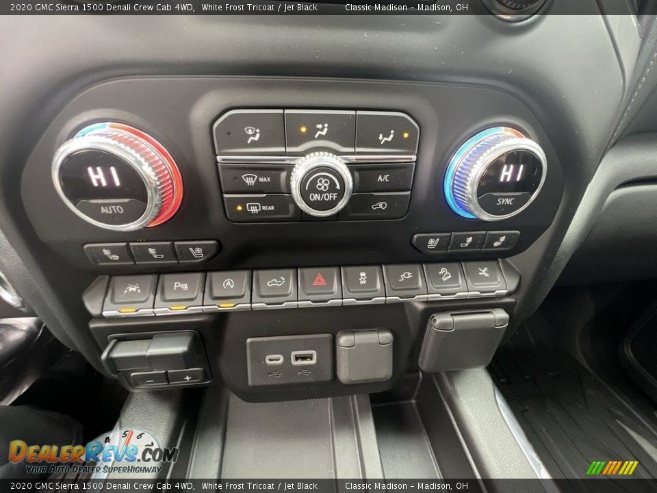 2020 GMC Sierra 1500 Denali Crew Cab 4WD White Frost Tricoat / Jet Black Photo #14