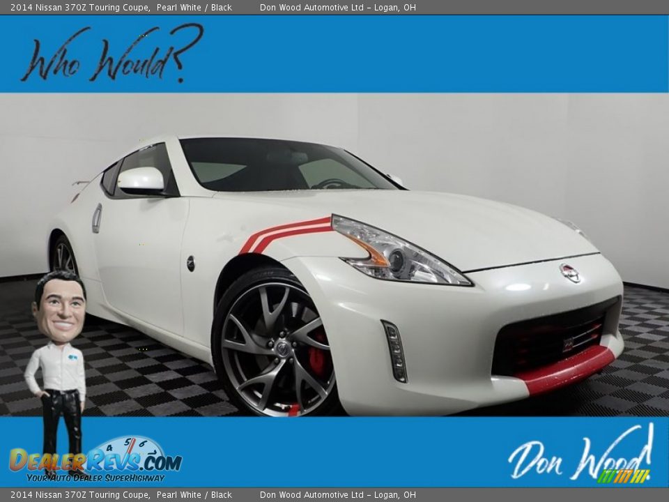 2014 Nissan 370Z Touring Coupe Pearl White / Black Photo #1