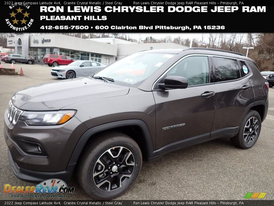 2022 Jeep Compass Latitude 4x4 Granite Crystal Metallic / Steel Gray Photo #1