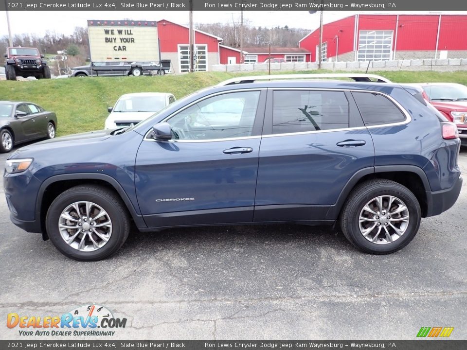 2021 Jeep Cherokee Latitude Lux 4x4 Slate Blue Pearl / Black Photo #2