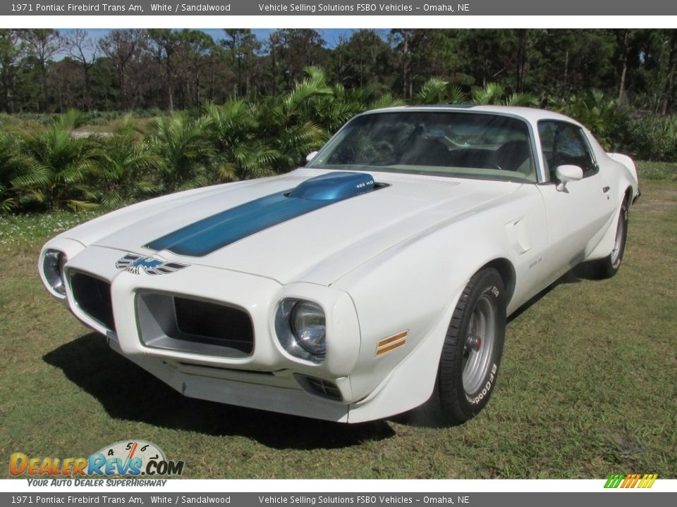 White 1971 Pontiac Firebird Trans Am Photo #2