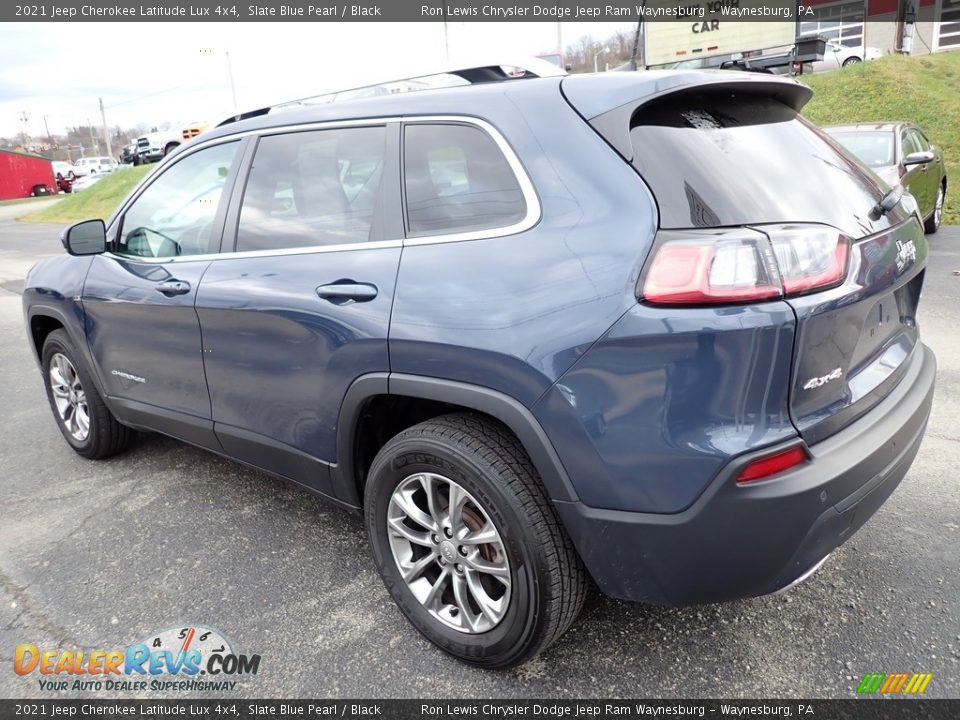 2021 Jeep Cherokee Latitude Lux 4x4 Slate Blue Pearl / Black Photo #3