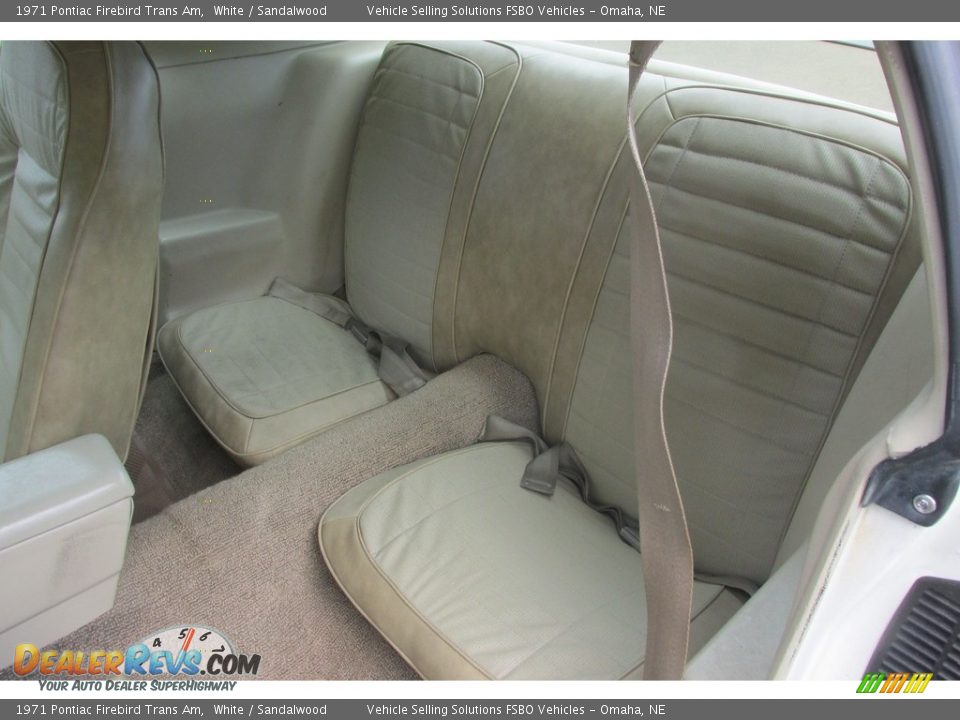 Rear Seat of 1971 Pontiac Firebird Trans Am Photo #4