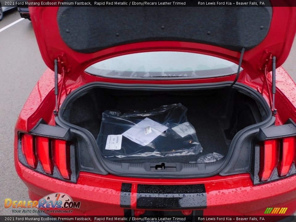 2021 Ford Mustang EcoBoost Premium Fastback Rapid Red Metallic / Ebony/Recaro Leather Trimed Photo #4