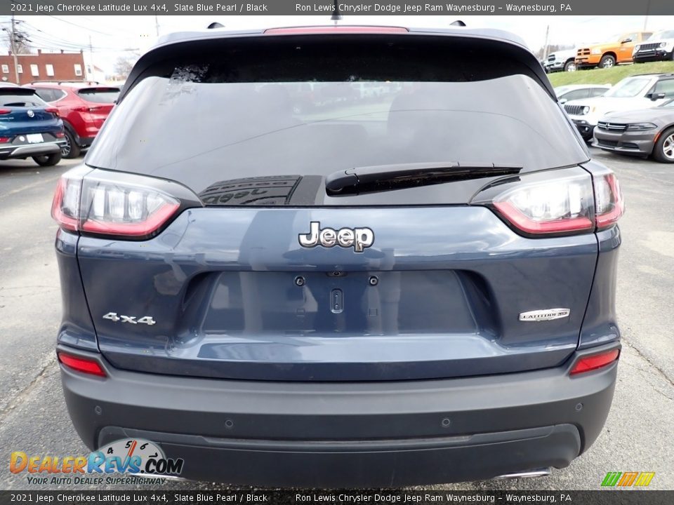 2021 Jeep Cherokee Latitude Lux 4x4 Slate Blue Pearl / Black Photo #4